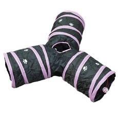 貓咪隧道遊樂場 132cm, 1個, 粉色的