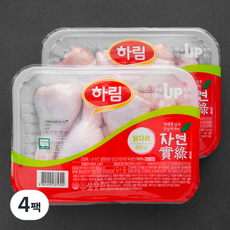 하림 자연실록 무항생제 인증 닭다리 북채 (냉장), 400g, 4팩