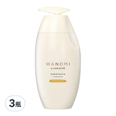 HAIR RECIPE 髮的食譜 米糠溫養豐盈護髮素 清新花香, 350g, 3瓶