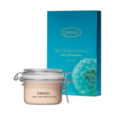 ORENZI 歐倫琪 毛孔隱形泥膜 150g + 草本緊緻逆齡蠶絲面膜組 25ml x 6片 法國有機認證 火山泥土 植萃複合修護精華, 7入, 1組