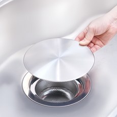 不銹鋼SHIEN不銹鋼304水槽排水蓋+排水網套裝, 單色, 1組
