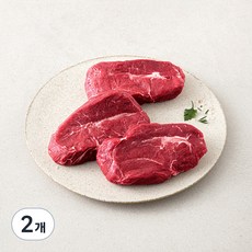 호주산 부채살 스테이크용 (냉장), 600g, 2개