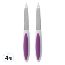 난리시스터즈 스테인리스 손톱 정리 네일 파일 12cm, 4개, TYPE 14