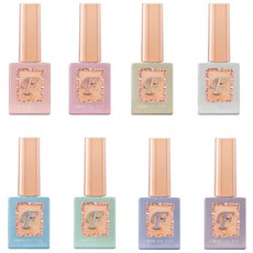 來自指甲玻璃海灘 8 件套, 混色, 1套