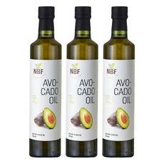 네츄라바이오푸즈 엑스트라버진 아보카도 오일, 510ml, 3개