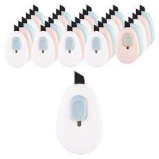 델리 동글이 미니커터 3종 x 2p 세트 TD101, 화이트, 핑크, 블루, 6세트