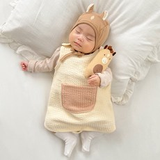 韓國 ikii 嬰幼兒有機舒適口袋保暖睡眠背心