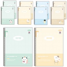 PENPIA 中文書寫線圈筆記本, 10入, 隨機出貨