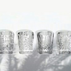 아트웨어 퓨어 세미 소주잔 4종 세트, 혼합색상, 1세트