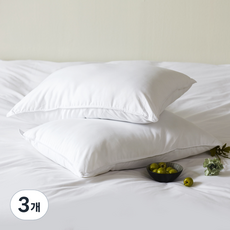 Natress 超細纖維枕芯+60支棉質飯店枕套組, 白色