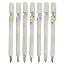 Mungudam 高級自動鉛筆 0.5mm 7入, 1套, 白色