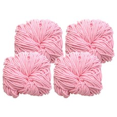 태광 마크라메 실 60합 4mm 4p, 06 연핑크, 4개