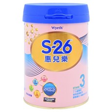 Wyeth 惠氏 S-26惠兒樂 再升級版 幼兒成長配方奶粉 含葉黃素, 850g, 1罐