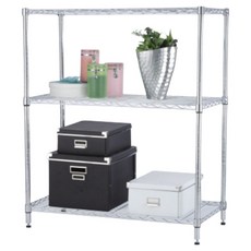 KI WISH 居家生活 輕型三層架 銀色 DIY免工具輕鬆裝, 60 x 35 x 90cm, 三層