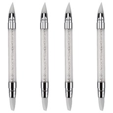 Market A自助美甲工具矽膠筆, 4個, 白色