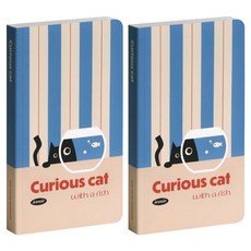 아이코닉 슬로우 핸디노트 104매, 06CURIOUSCAT, 2개