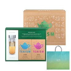 Teaism Magic Teapot 傳統茶杯套組+購物袋, 木瓜水梨茶 10入+肉桂薑茶 10入+瓶子+購物袋, 1組