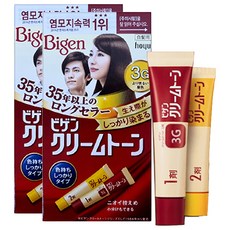비겐 크림톤 염색제 40g, 3G밝은밤색, 2개