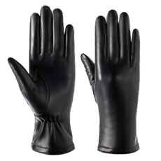 LIKEHOUSE 真皮山羊皮薄絨內襯保暖騎車手套 XL, LGL03, 1雙