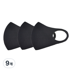 스파시스 구리 CF 마스크 시그니처 S, 블랙, 9개, 1개입