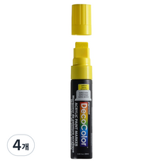 우찌다 데코 컬러 아크릴 마카 점보 415 옐로우, 4개, 1색