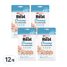 더리얼 크리미 고양이간식, 대구&닭가슴살, 50g, 12개