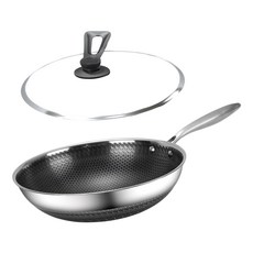 新升級316不鏽鋼健康炒鍋 34cm 含鍋蓋, 1組
