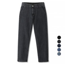 M.N.C 男士大尺碼隱藏式鬆緊帶半寬版牛仔褲 MDIP505KD