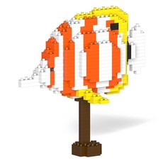 銅帶蝶魚海水魚積木, 混合色, 1個