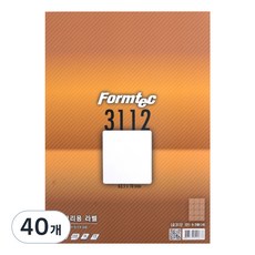 Formtec 物流管理用標籤紙 LQ-3112, 12格, 40個