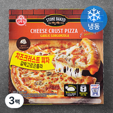 오뚜기 치즈크러스트 피자 갈릭 고르곤졸라 (냉동), 460g, 1개입, 3개