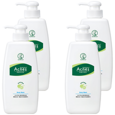 MENTHOLATUM 曼秀雷敦 Acnes 抗痘沐浴乳 清爽柑橘香, 600ml, 4瓶