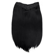 魔髮樂 U型髮片24吋直髮 B5060 新型四夾式接髮片, 自然黑, 1片