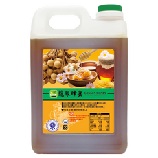 彩花蜜 龍眼蜂蜜 台灣在地純手工採集 無添加認證 SGS檢驗合格, 3kg, 1桶