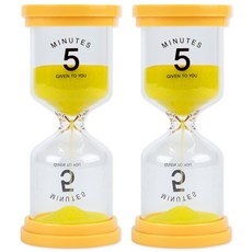 포포팬시 미니 5분 모래시계 2p, 옐로우