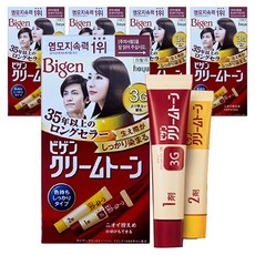 Bigen 美源 Cream Tone染髮劑, 3G 亮栗子色, 5盒