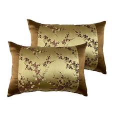 J&N 梅花傳藝抱枕, 金色