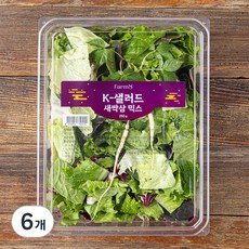 팜에이트 K-샐러드 새싹삼 믹스, 250g, 6개