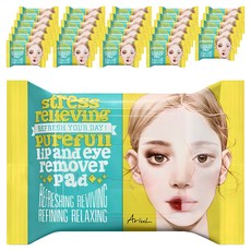 아리얼 릴리빙 퓨어풀 립앤아이 리무버 패드 30p, 55g, 40개