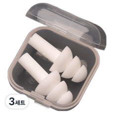 Clarein 生活用品 健康用品 耳塞 白色 矽膠 特殊 2入 + 盒, 3套