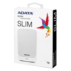 ADATA 威剛 超薄外接式硬碟 HV320 1TB, 白色的