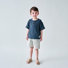 WALTONKIDS 男童透氣度假風條紋上下套裝