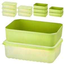 락앤락 스마트킵 프레쉬 밀폐용기 + 채반 세트, 6세트, 3.2L(1P) + 채반(1P)