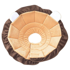 TT.WALK 伊莉莎白防咬項圈 寵物術後康復 寵物醫療 日常使用, 獅子款 淺棕色 + 深棕色, 1個