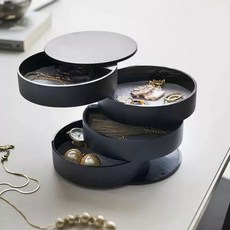 Seutedieol 現代飾品收納盒, 1個, 黑色