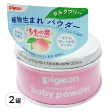 pigeon 貝親 粉餅型爽身粉, 125g, 2罐