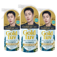 골드럽 섬유탈취제 스프레이 자스민블루 본품, 3개, 500ml