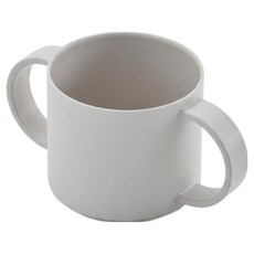 tak. 熊先生抗菌雙耳杯, 竹製 樹脂 日本產 12.8x7.2x6.3cm, 白色, 1個