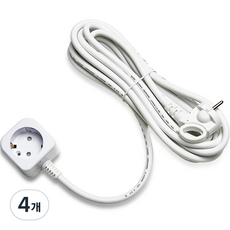 EcoPowerTap 方形 1孔 延長線 16A, 3m, 單色, 4個