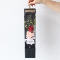 MORIANN 一朵玫瑰永生花盒, 紅色的